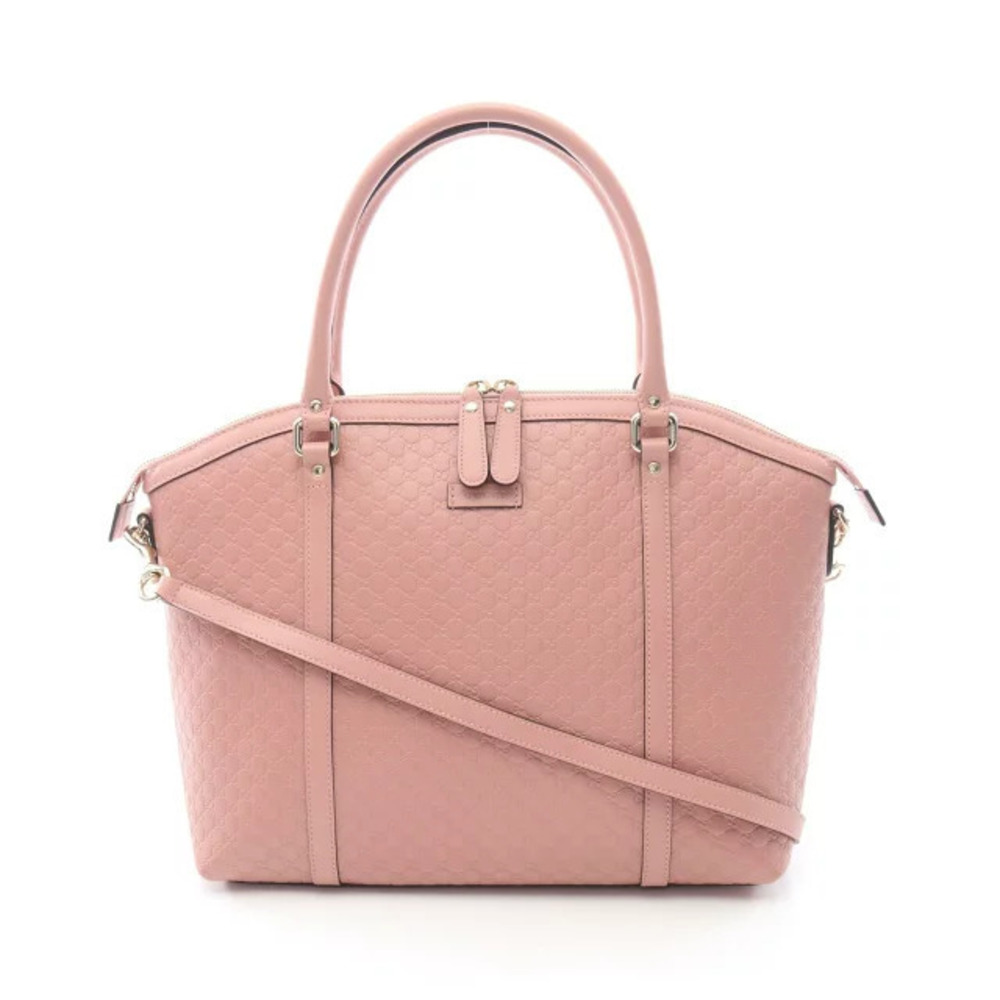 Gucci Microguccissima Tote Bag Leather Pink